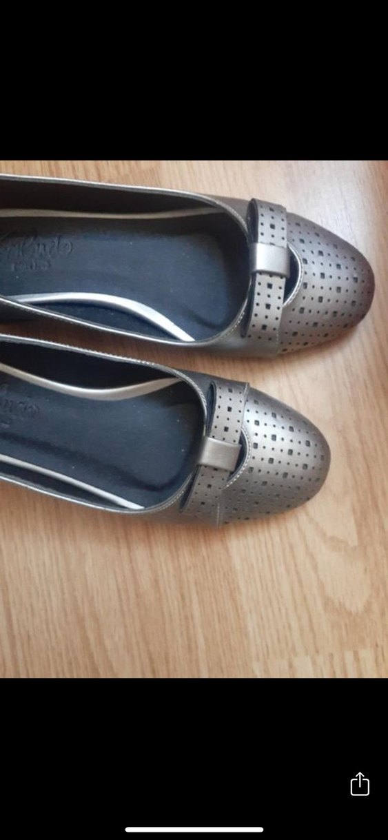 Hiç kullanılmamıştır. GriMinimalist Kadın Dolgu Topuklu Babet - Görsel 3