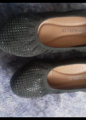 Erica pablo Kadın Siyah Dolgu Topuklu Babet Ayakkabı - Görsel 2