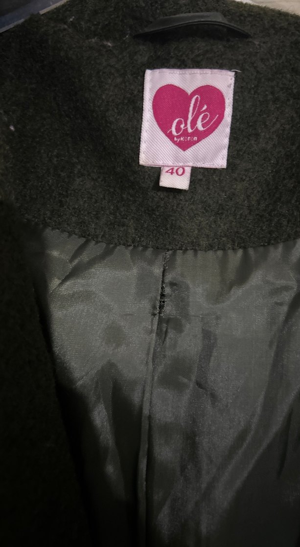 Koton marka.Haki Midi Boy Fermuarlı Kabanı - Görsel 2