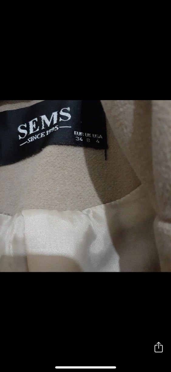 Düğmeli Bej Kaban - Görsel 4