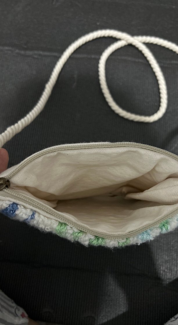 Kadın Çok Renkli Bağlamalı Çapraz Çanta. El yapımı - Görsel 2