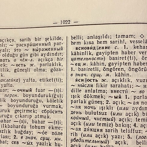  Beden Renk Rusça sözlük