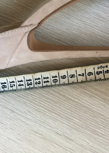 Bej Süet Stiletto Kadın Topuklu Ayakkabı - Görsel 9