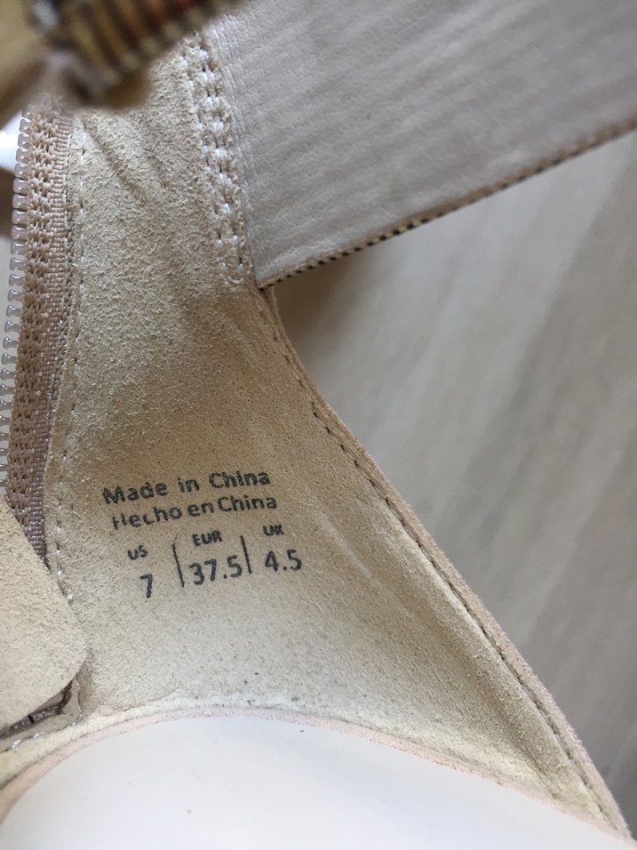 Bej Süet Stiletto Kadın Topuklu Ayakkabı - Görsel 4