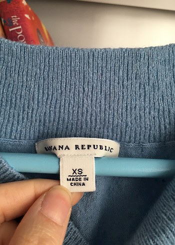 Mavi Kadın Yün Kazak, Bisiklet Yaka, Rahat Kesim - Görsel 3