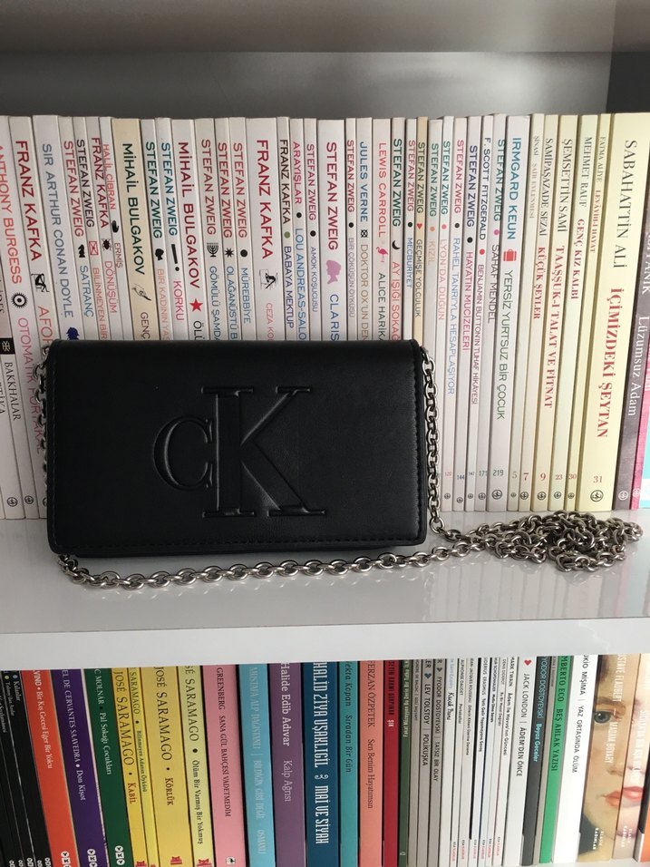 Siyah Deri Kadın Cüzdanı, Tokalı, Modern Klasik - Görsel 4