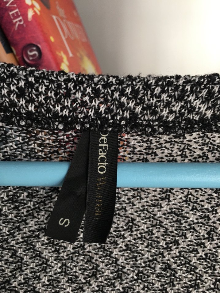 Gri Örgü Kadın Hırka - Görsel 2