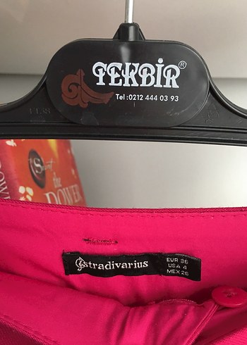 Kadın Pembe Piliseli Midi Kumaş Pantolon - Görsel 2