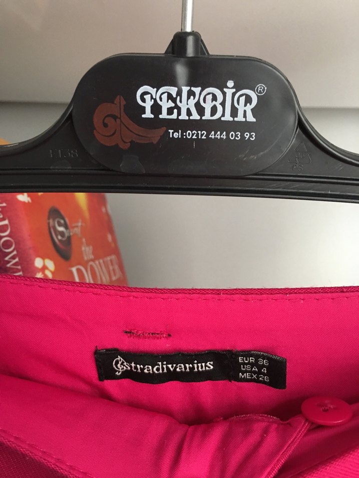 Kadın Pembe Piliseli Midi Kumaş Pantolon - Görsel 2