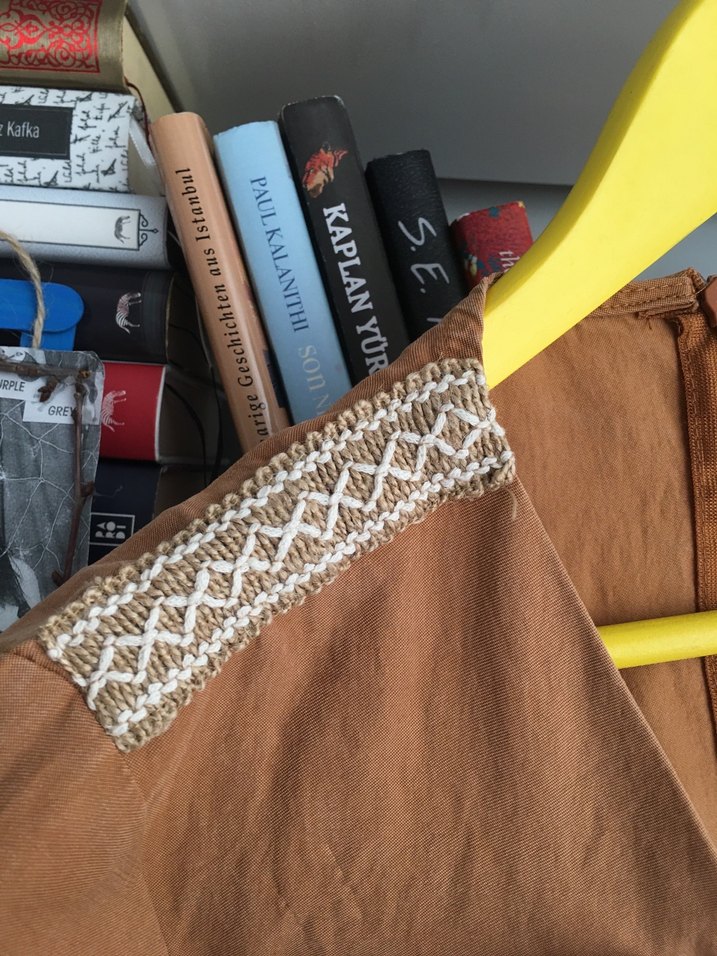 Kahverengi V Yaka Midi Kadın Elbise - Görsel 4