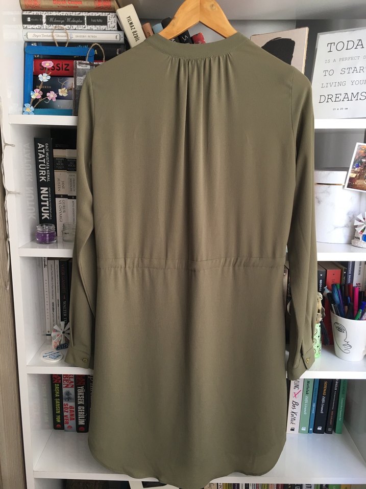 Kadın V Yaka Midi Tunik - Görsel 4