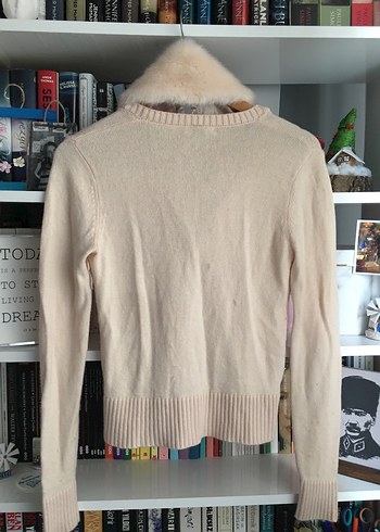 Kürklü Açık pembe Kadın Hırka - Görsel 5