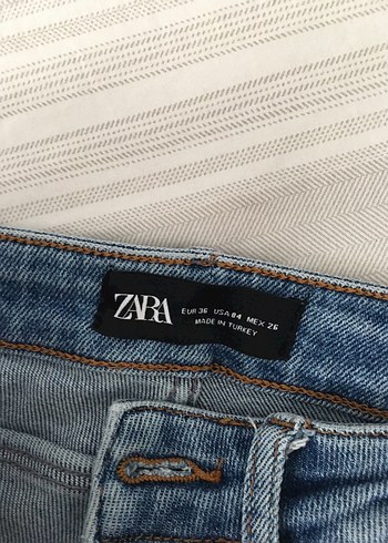 Kadın Mavi Dar Kesim Denim Pantolon - Görsel 2