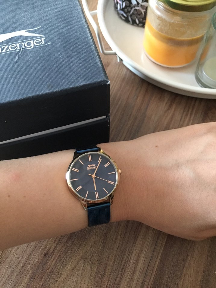 Klasik lacivert Kadın Kol Saati - Görsel 3