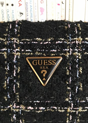 Guess Siyah İşlemeli Bohem Kadın Çanta - Görsel 2