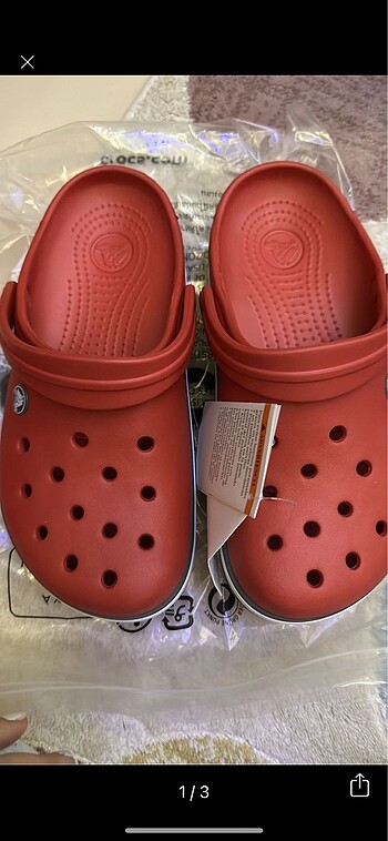 Etiketli crocs terlik 6-8