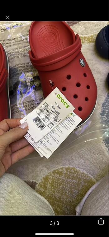 38 Beden Etiketli crocs terlik 6-8