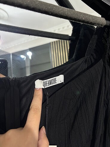 Bağcıklı müslin elbise - Görsel 7