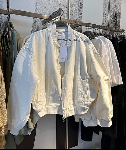 Bershka denim bomber ceket