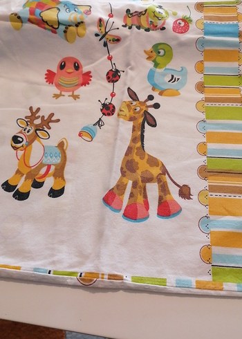 Cotton marka Renkli Baskılı nevresim ve yastık kılıfı - Görsel 2