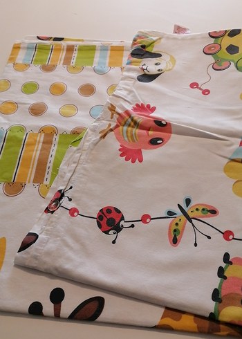 Cotton marka Renkli Baskılı nevresim ve yastık kılıfı - Görsel 3