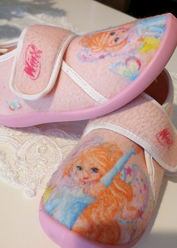 Kız Çocukları için Pembe Sıcak Ev Terlikleri - Görsel 4