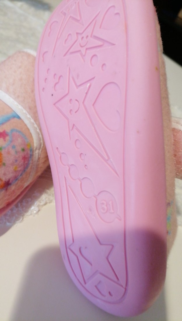 Kız Çocukları için Pembe Sıcak Ev Terlikleri - Görsel 2