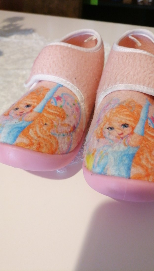 Kız Çocukları için Pembe Sıcak Ev Terlikleri - Görsel 3