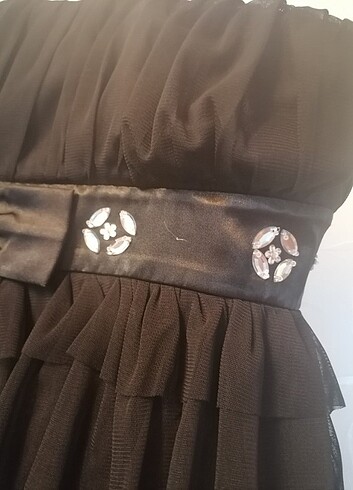 Siyah abiye elbise - Görsel 4