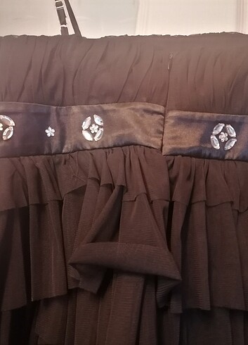 Siyah abiye elbise - Görsel 6