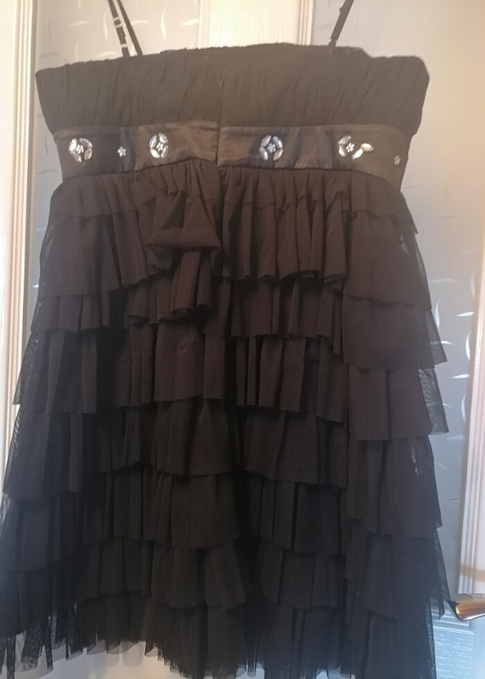 Siyah abiye elbise - Görsel 5