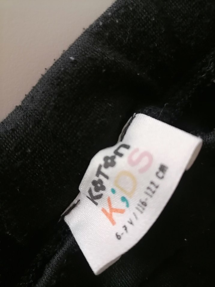 Kız Çocuk Siyah Fırfırlı Tayt - Görsel 2