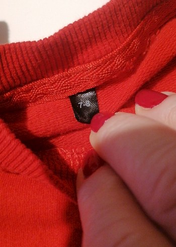 Koyu Kırmızı Erkek/kız Çocuk Sweatshirt - Görsel 2