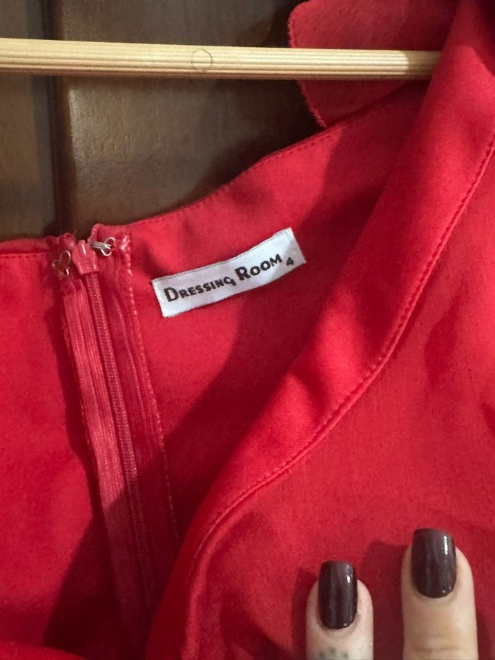 Klasik Şıklık Kırmızı Uzun Abiye Elbise - Görsel 3