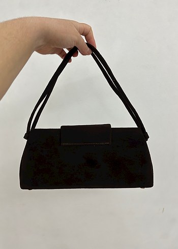 Süet Vintage Tote Çanta - Görsel 4