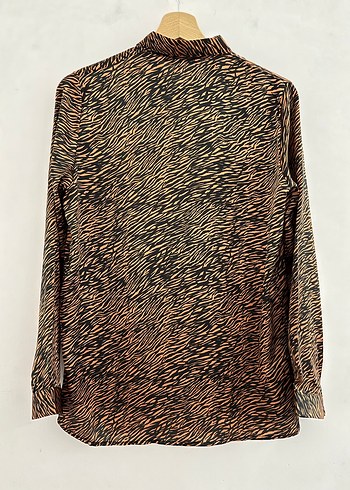 Vintage Zebra Desenli Gömlek - Görsel 4