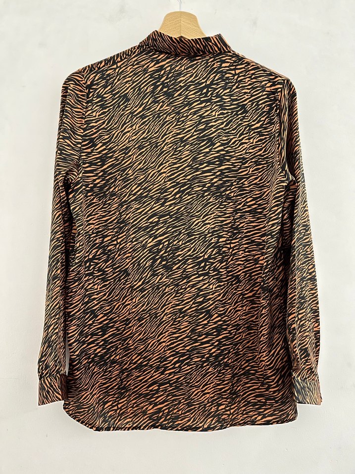 Vintage Zebra Desenli Gömlek - Görsel 4