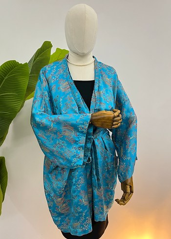 Vintage Antika Kimono - Görsel 4