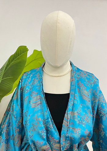 Vintage Antika Kimono - Görsel 5