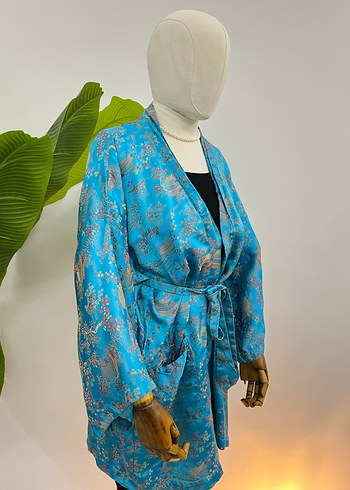 Vintage Antika Kimono - Görsel 3