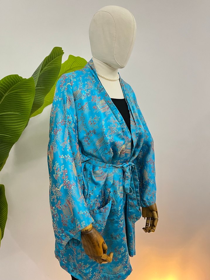 Vintage Antika Kimono - Görsel 3