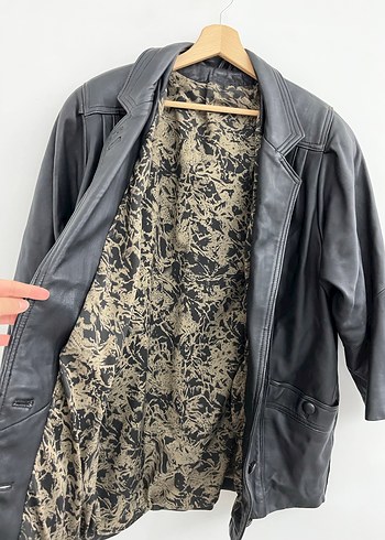 Vintage Deri Mont - Görsel 6