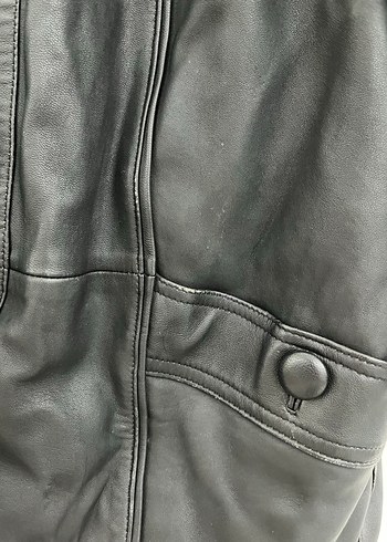 Vintage Deri Mont - Görsel 8