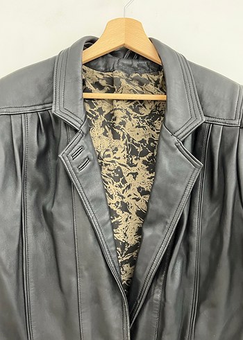 Vintage Deri Mont - Görsel 4