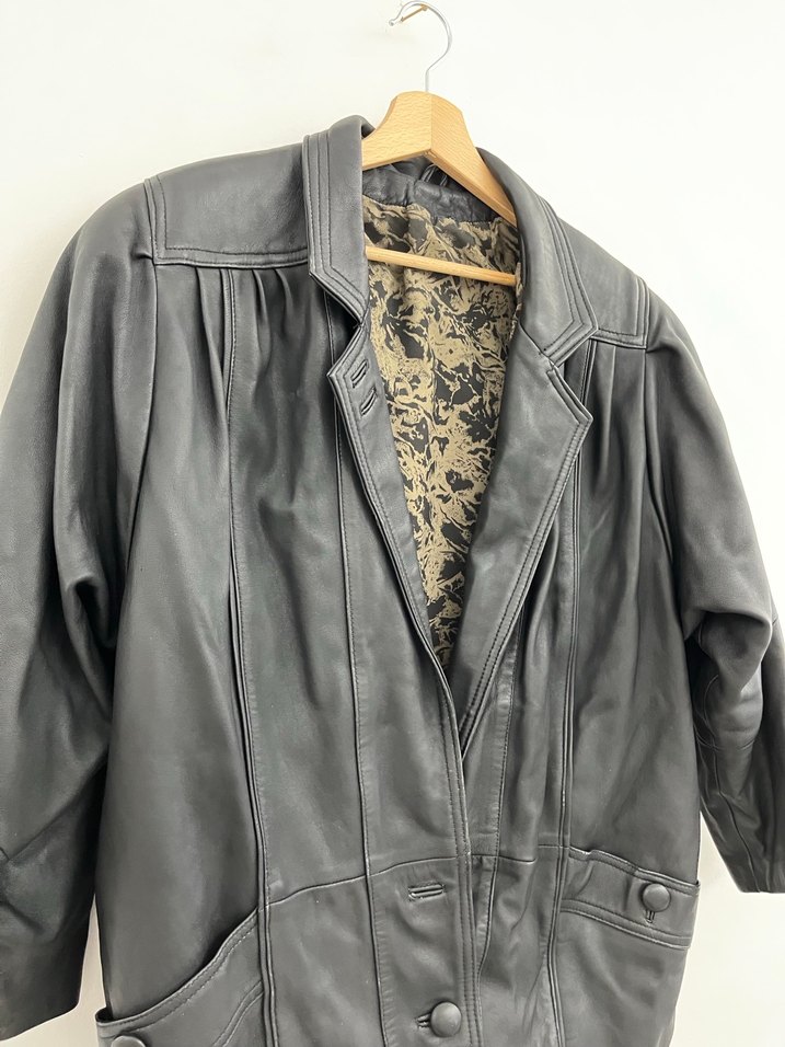 Vintage Deri Mont - Görsel 2