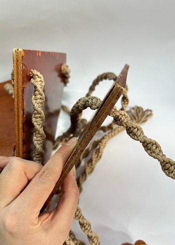 Vintage Makrome Köşe Raf - Görsel 8