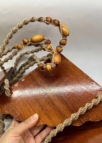 Vintage Makrome Köşe Raf - Görsel 7