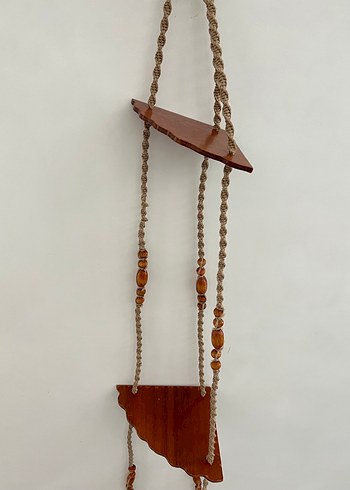 Vintage Makrome Köşe Raf - Görsel 3