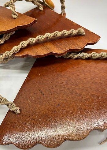 Vintage Makrome Köşe Raf - Görsel 5