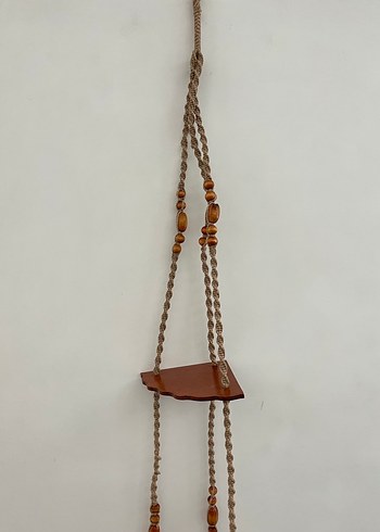 Vintage Makrome Köşe Raf - Görsel 4